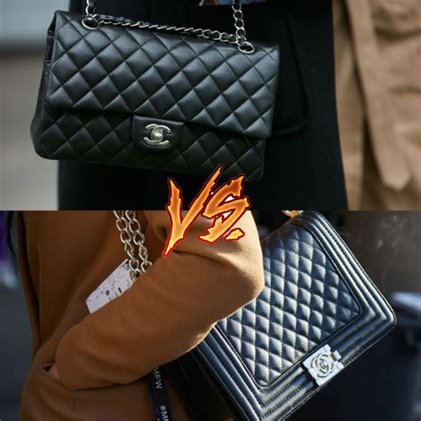 chanel boy baf|Bag Battles: The Chanel Classic Flap Bag vs. The Chanel Boy Bag.